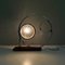 Italian Modern Geometrical Table Lamp in Crafted Glass, Metal and Wood, 1980s 3