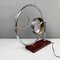Italian Modern Geometrical Table Lamp in Crafted Glass, Metal and Wood, 1980s 6