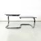 Italian Modern Coffee Table in Smoked Glass and Chromed Steel, 1970s 4