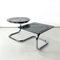 Italian Modern Coffee Table in Smoked Glass and Chromed Steel, 1970s 2