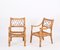 Mid-Century Armchairs in Bamboo and Rattan from Vivai del Sud, Italy, 1970s, Set of 2 3