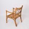 Mid-Century Armchairs in Bamboo and Rattan from Vivai del Sud, Italy, 1970s, Set of 2, Image 6