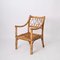 Mid-Century Armchairs in Bamboo and Rattan from Vivai del Sud, Italy, 1970s, Set of 2 5