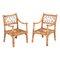 Mid-Century Armchairs in Bamboo and Rattan from Vivai del Sud, Italy, 1970s, Set of 2, Image 1