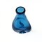 Vaso vintage in vetro blu fatto a mano, Immagine 5