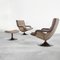 F152 Lounge Chairs with Ottoman attributed to Geoffrey Harcourt for Artifort, 1975, Set of 3 2