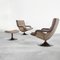 F152 Lounge Chairs with Ottoman attributed to Geoffrey Harcourt for Artifort, 1975, Set of 3, Image 2