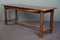 Antique French Oak Dining Table with Bread Board and Drawer 1