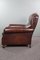 English Armchair in Dark Brown Sheep Leather 6