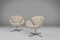 Sillas Swan de cuero de Arne Jacobsen para Fritz Hansen, 2006. Juego de 2, Imagen 1
