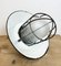 Lampe à Suspension Industrielle Cage en Émail Vert et Fonte, 1960s 12