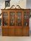 Large Satinwood Astral Glazed Breakfront Display Cabinet with Original Painted Decoration, 1930s 5