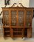 Large Satinwood Astral Glazed Breakfront Display Cabinet with Original Painted Decoration, 1930s 9