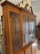 Large Satinwood Astral Glazed Breakfront Display Cabinet with Original Painted Decoration, 1930s 3