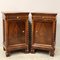 19th Century Louis Philippe Bedside Tables in Walnut, Italy, Set of 2 1