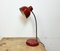 Industrial Red Gooseneck Table Lamp, 1960s 15