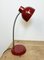 Industrial Red Gooseneck Table Lamp, 1960s 8