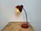 Industrielle Rote Schwanenhals Tischlampe, 1960er 17