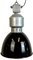 Industrielle schwarze Emaille Fabriklampe von Elektrosvit, 1960er 1