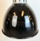 Industrielle schwarze Emaille Fabriklampe von Elektrosvit, 1960er 4