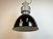 Industrielle schwarze Emaille Fabriklampe von Elektrosvit, 1960er 10