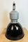 Industrielle schwarze Emaille Fabriklampe von Elektrosvit, 1960er 13