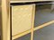 Credenza Hollywood Regency laccata e in ottone, anni '70, Immagine 9