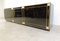 Credenza Hollywood Regency laccata e in ottone, anni '70, Immagine 8