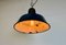 Industrial Blue Enamel Factory Lamp with Cast Iron Top, 1960s, Image 19