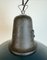 Industrial Blue Enamel Factory Lamp with Cast Iron Top, 1960s, Image 7