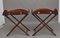 19th Century Rosewood Folding Butlers Tray on Stands, 1880s, Set of 4 9