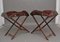 19th Century Rosewood Folding Butlers Tray on Stands, 1880s, Set of 4 12