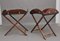 19th Century Rosewood Folding Butlers Tray on Stands, 1880s, Set of 4, Image 1