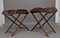 19th Century Rosewood Folding Butlers Tray on Stands, 1880s, Set of 4 11