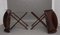 19th Century Rosewood Folding Butlers Tray on Stands, 1880s, Set of 4 3