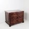 18th Century Walnut Chest of Drawers with Red Marble Top 1