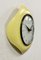 Reloj de pared vintage de baquelita amarilla de Metamec, años 70, Imagen 5