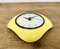 Horloge Murale Vintage en Bakélite Jaune de Metamec, 1970s 8