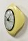 Horloge Murale Vintage en Bakélite Jaune de Metamec, 1970s 3