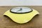 Reloj de pared vintage de baquelita amarilla de Metamec, años 70, Imagen 13