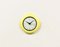 Reloj de pared vintage de baquelita amarilla de Metamec, años 70, Imagen 2