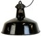 Industrial Black Enamel Factory Lamp with Cast Iron Top from Elektrosvit, 1950s 1