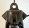 Industrial Black Enamel Factory Lamp with Cast Iron Top from Elektrosvit, 1950s, Image 5