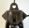 Lámpara de fábrica industrial esmaltada en negro con superficie de hierro fundido de Elektrosvit, años 50, Imagen 5