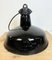 Industrial Black Enamel Factory Lamp with Cast Iron Top from Elektrosvit, 1950s 13