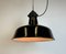 Industrial Black Enamel Factory Lamp with Cast Iron Top from Elektrosvit, 1950s 17