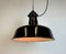 Industrial Black Enamel Factory Lamp with Cast Iron Top from Elektrosvit, 1950s, Image 17