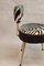Vintage Zebra Fabric Chair from Pelfran, 1953 4