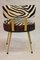 Vintage Zebra Fabric Chair from Pelfran, 1953, Image 6