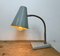 Graue industrielle Schwanenhals Tischlampe von Zaos, 1960er 20